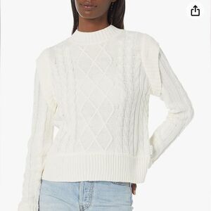 NWT Calvin Klein Jeans | Petite Porcelain Crewneck Effortless Comfort Sweater PS